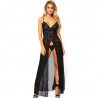 LEG AVENUE VESTIDO LARGO CON ABERTURA FRONTAL TALLA UNICA