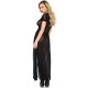 LEG AVENUE VESTIDO LARGO TRANSPARENTE CON ABERTURA FRONTAL TALLA M L