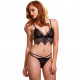 LEG AVENUE SET 2 PIEZAS BRA Y TOP NEGRO