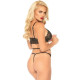 LEG AVENUE SET 2 PIEZAS CON TANGA DOBLE TIRANTA S M