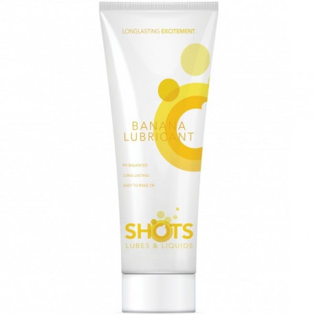 SHOTSLUBE LUBRICANTE BASE AGUA SABOR A PLATANO 100ML