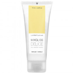MIXGLISS LUBRICANTE BASE AGUA SABOR A VAINILLA 70ML