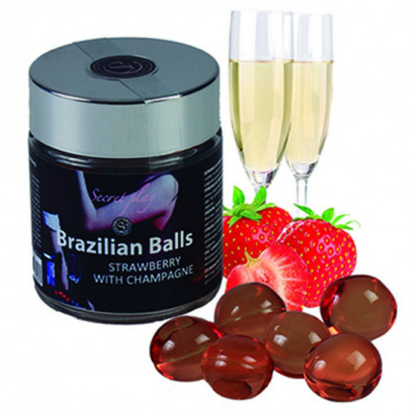 SET 6 BRAZILIAN BALLS FRESAS CON CAVA