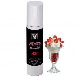 EROS SENSATTION LUBRICANTE NATURAL FRESAS CON NATA 50ML