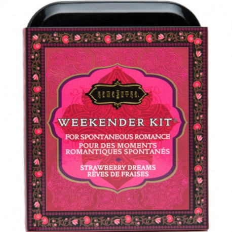 KAMASUTRA WEEKENDER TIN KIT STRAWBERRY DREAMS FRESA