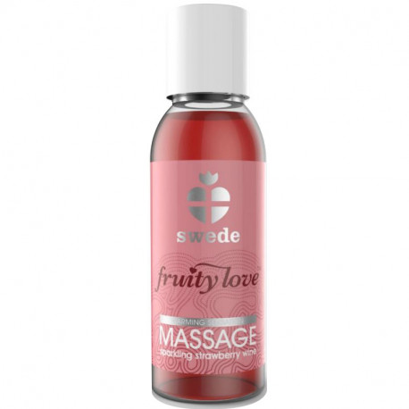 FRUITY LOVE ACEITE MASAJE EFECTOR CALOR 50 ML FRESAS CON SHAMPAGNE