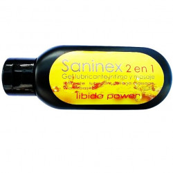 SANINEX 2 EN 1 LUBRICANTE INTIMO Y MASAJE LIBIDO POWER