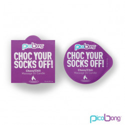 CHOC YOUR SOCKS OFF MASSAGE OIL CANDLE