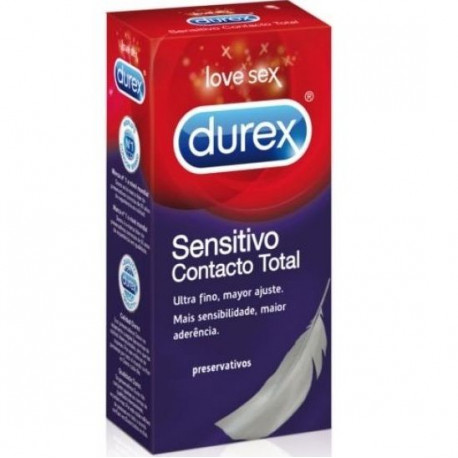 DUREX SENSITIVO CONTACTO TOTAL 12 UDS