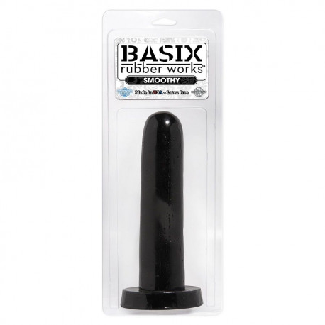 BASIX PENE DE GELATINA SMOOTHY 13 CM NEGRO