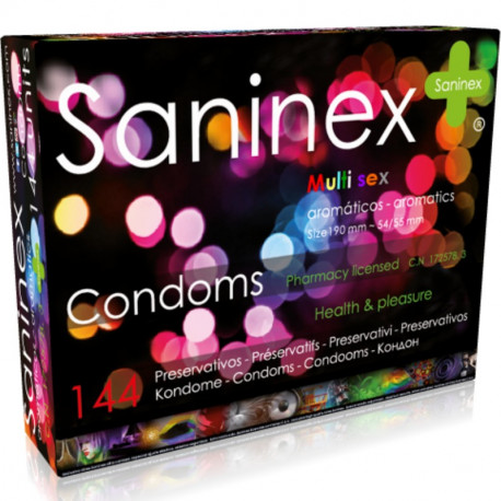 SANINEX MULTISEX PRESERVATIVOS 144 UDS
