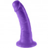 DILLIO DILDO DELGADO CON VENTOSA - LILA 15.3 CM
