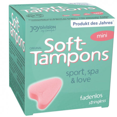 SOFT TAMPONS TAMPONES ORIGINALES MINI LOVE 3UDS