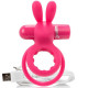 SCREAMING O ANILLO DOBLE RECARGABLE CON RABBIT O HARE ROSA