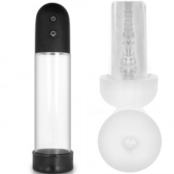 PUMP ADDICTED BOMBA ERECCIoN RX11 AUTOMaTICA CON MASTURBADOR