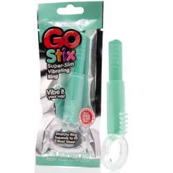 SCREAMING GO STIX SUPER SLIM ANILLO VIBRADOR 1 USO VERDE