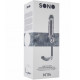SONO 34 EXTENSION +2.5CM  PENE CON ANILLA TESTÍCULOS Y PLUG ANAL TRANSPARENTE