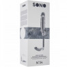 SONO 34 EXTENSION +2.5CM  PENE CON ANILLA TESTÍCULOS Y PLUG ANAL TRANSPARENTE
