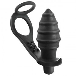 BLUE JUNKER COCKRING PLUG NEGRO VIBRADOR