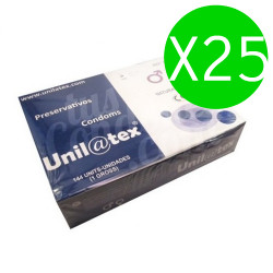UNILATEX PRESERVATIVOS NATURALES 144 UDS X 25 UDS