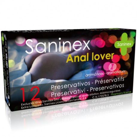 SANINEX ANAL LOVER PRESERVATIVOS AROMaTICOS 12 UDS