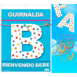 GUIRNALDA BIENVENIDO BEBE Cartulina 220gr