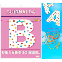 GUIRNALDA BIENVENIDO BEBE Cartulina 220gr