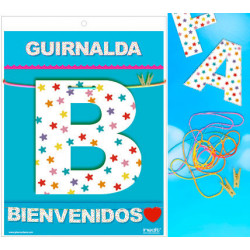 GUIRNALDA BIENVENIDOS CARTULINA 220gr