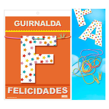 GUIRNALDA FELICIDADES CARTULINA 220gr