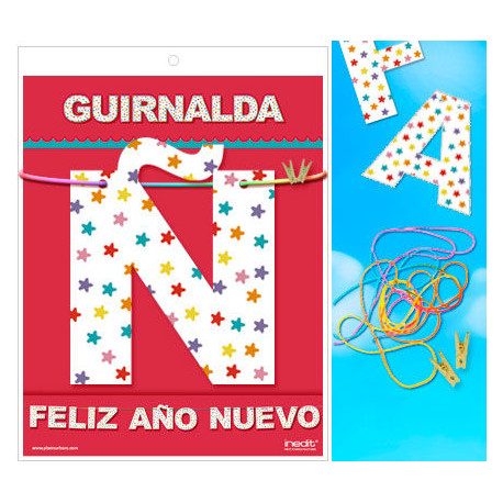 GUIRNALDA FELIZ ANO NUEVO Cartulina 220gr
