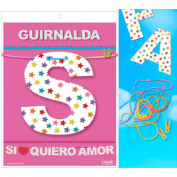 GUIRNALDA SI QUIERO AMOR CARTULINA 220gr