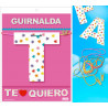 GUIRNALDA TE QUIERO (Cartulina 220gr)