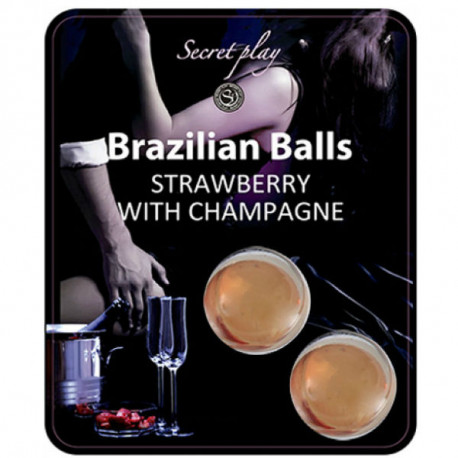 SET 2 BRAZILIAN BALLS FRESAS CON CAVA