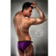 SLIP 006 MEN PURPLE CLEAR LINGERIE L XL