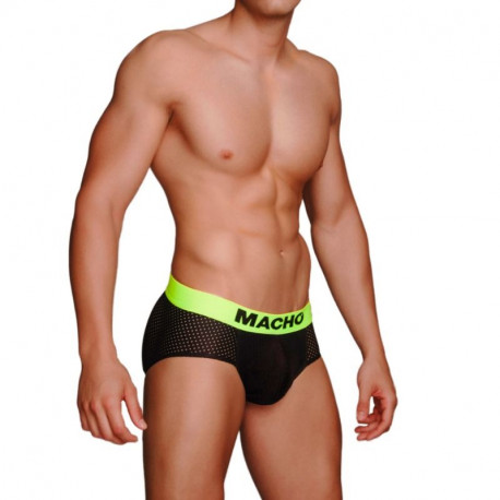 MACHO MS080 CALZONCILLO DEPORTIVO NEGRO TALLA S