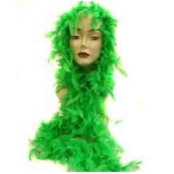 BOA PLUMAS VERDE 183 CM