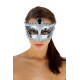 MASCARA VENECIANA ACABADO PLATEADA