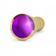 RICH R10 PLUG ANAL METAL GOLD PURPLE SHAPHIRE 125CM