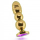 RICH R10 PLUG ANAL METAL GOLD PURPLE SHAPHIRE 125CM