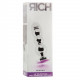 RICH R10 PLUG ANAL METAL SILVER PURPLE SHAPHIRE 125CM