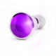 RICH R2 PLUG ANAL METAL SILVER PURPLE SHAPHIRE 12CM