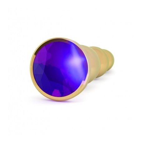 RICH R3 GOLD PLUG METAL ANAL PURPLE SAPHIRE 12CM