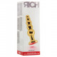 RICH R5 GOLD PLUG ANAL METAL RED SAPHIRE 125CM