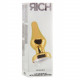 RICH R6 GOLD PLUG ANAL METAL CLEAR SAPHIRE 114CM