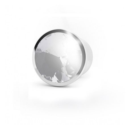RICH R6 SILVER PLUG ANAL METAL CLEAR SAPHIRE 114CM