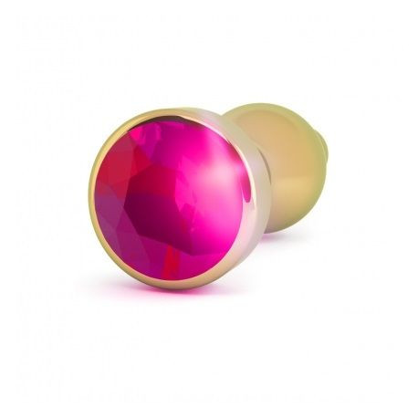 RICH R8 GOLD PLUG ANAL METAL ROSE RED SAPHIRE 89CM