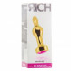RICH R8 GOLD PLUG ANAL METAL ROSE RED SAPHIRE 89CM