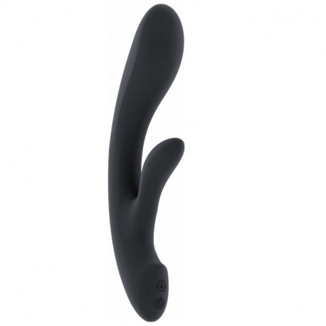 AVA VIBRADOR CON ESTIMULADOR CLITORIAL NEGRO