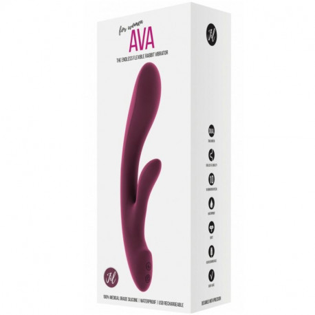 AVA VIBRADOR CON ESTIMULADOR CLITORIAL