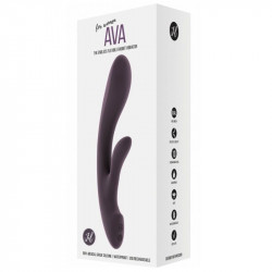 AVA VIBRADOR CON ESTIMULADOR CLITORIAL LILA